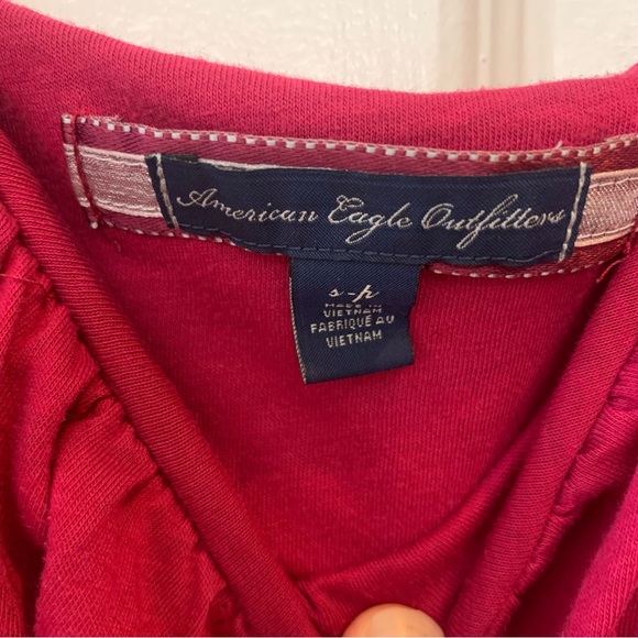 American Eagle Outfitters Pink Ruffle Bust Tank - Picture 3 of 13